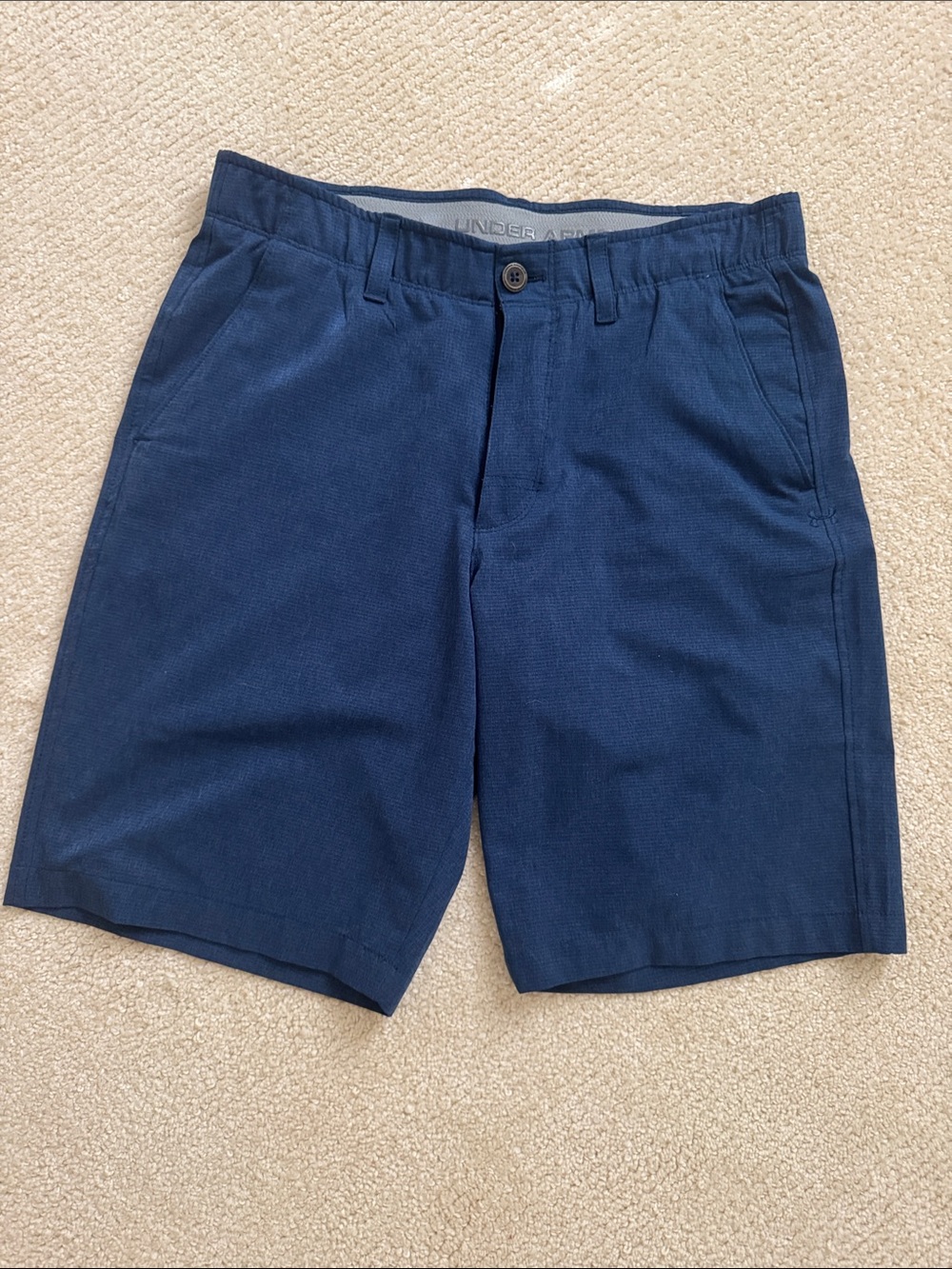 Under Armour Men's Dark Blue Flat Front Performance Shorts